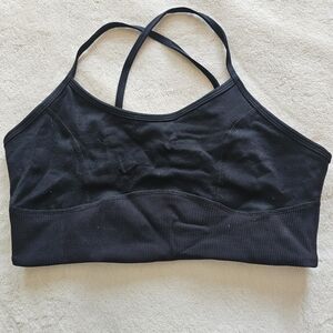 Active USA Black Seamless Sports Bra Intimates